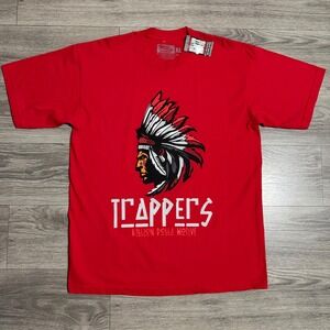 Million Dolla Motive Trappers Tribal T-Shirt Red Mens XL Streetwear Headdress‎